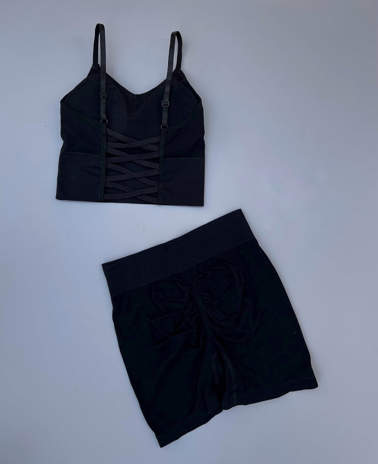 ست نیمتنه شورتک پشت بندی - تصویر 5