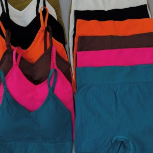 ست  نیمتنه شورتک پشت بندی